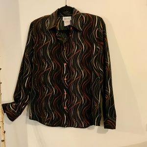 Abstract Long Sleeve Top